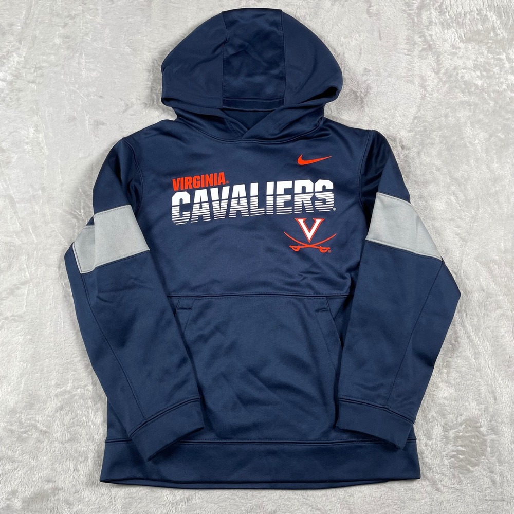 Nike Dri Fit Virginia Cavaliers Youth Medium Navy Blue Hoodie